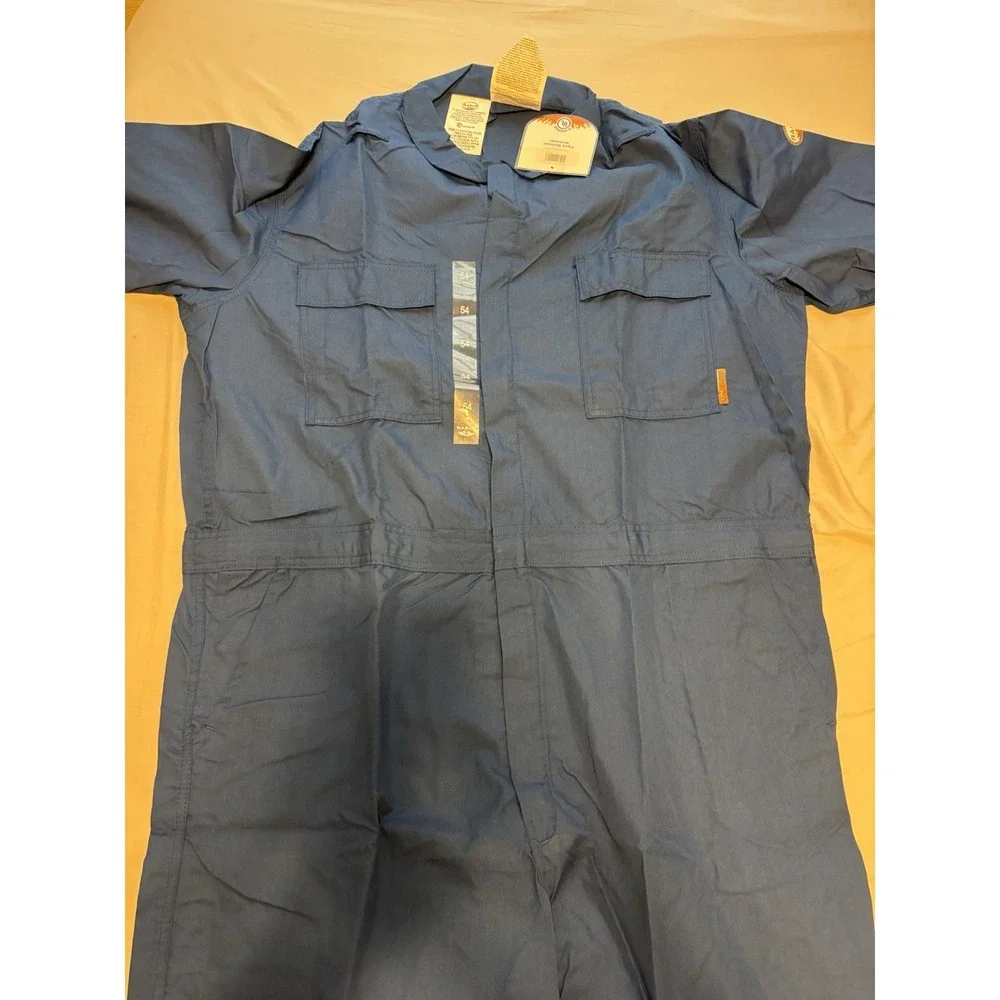 ⭐️Rasco FR Coverall Mens 54 Navy Flame Resistant⭐️NFPA 2112 ASTM⭐️NEW